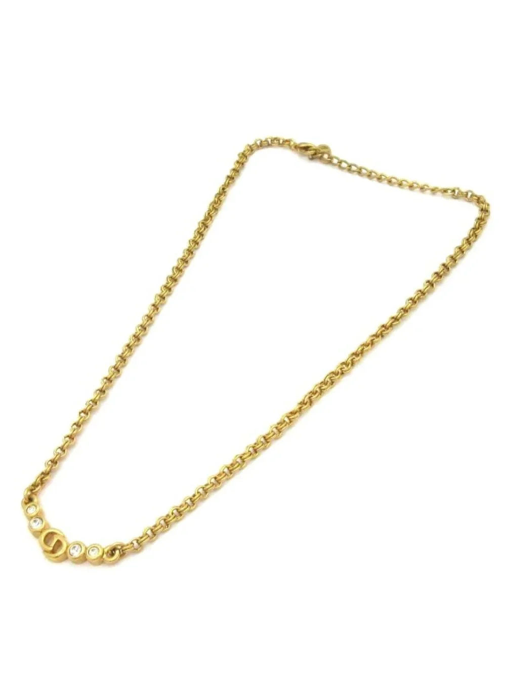 Dior Necklace Gold Clear